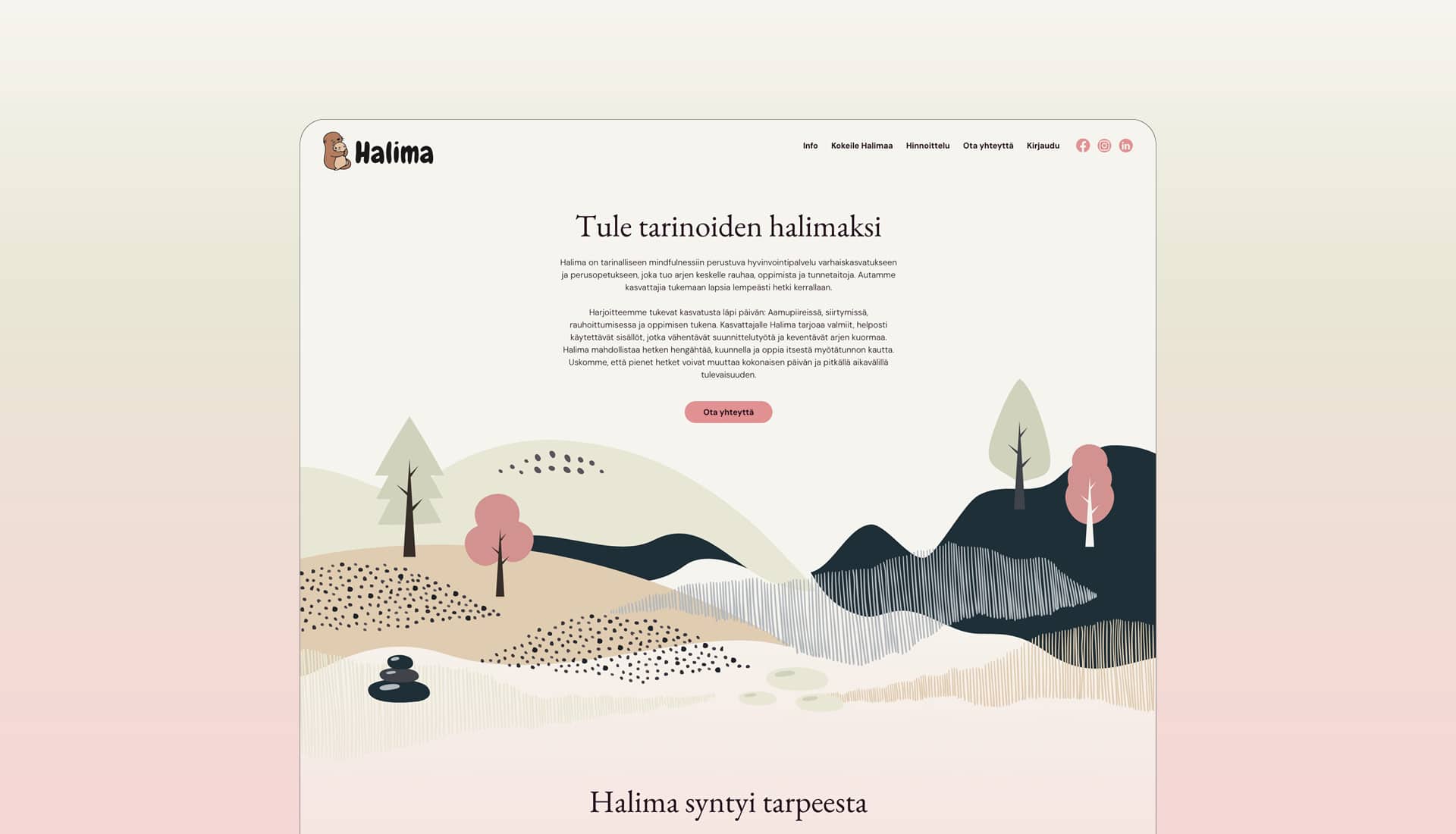 Kajo Brandsin referenssi, Halima.