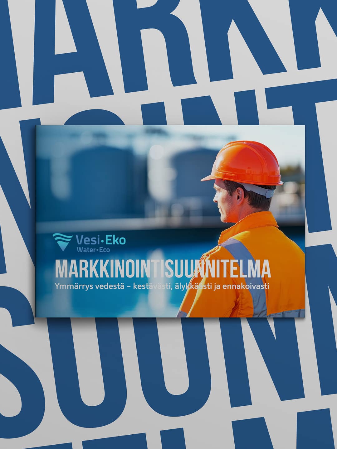 Vesiasiantuntija työssään. Kajo Brandsin referenssi, Vesi-Eko Oy.