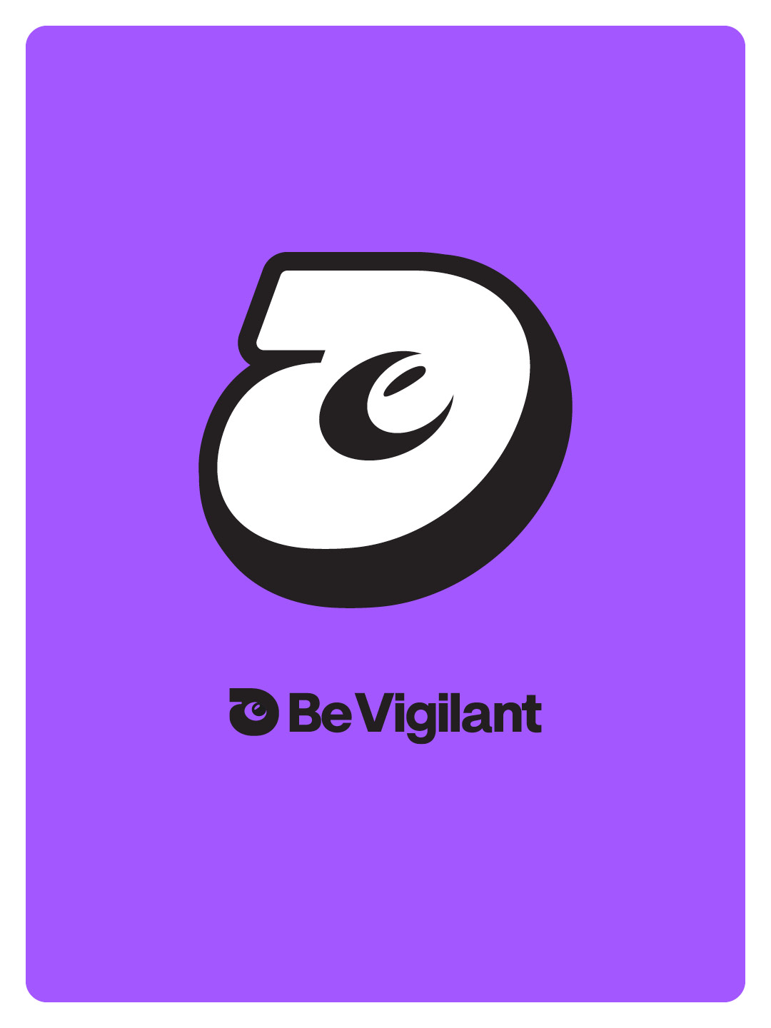 Be Vigilant, Kajo Brands, referenssi. Logo ja liikemerkki.