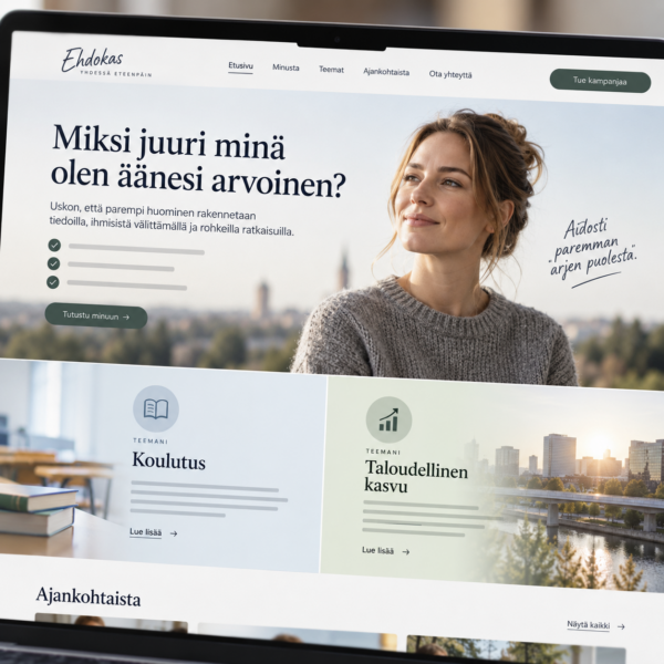 Ehdokassivusto, Kajo Brands.